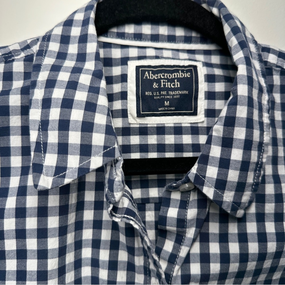 Nwot Abercrombie And Fitch Women’s Button Up Chec… - image 1